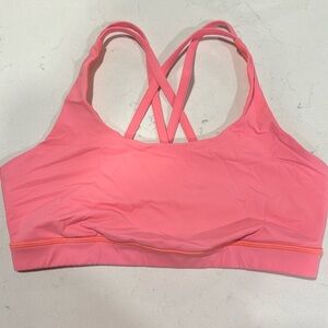 Lululemon Energy Bra Size 10 GUC Coral